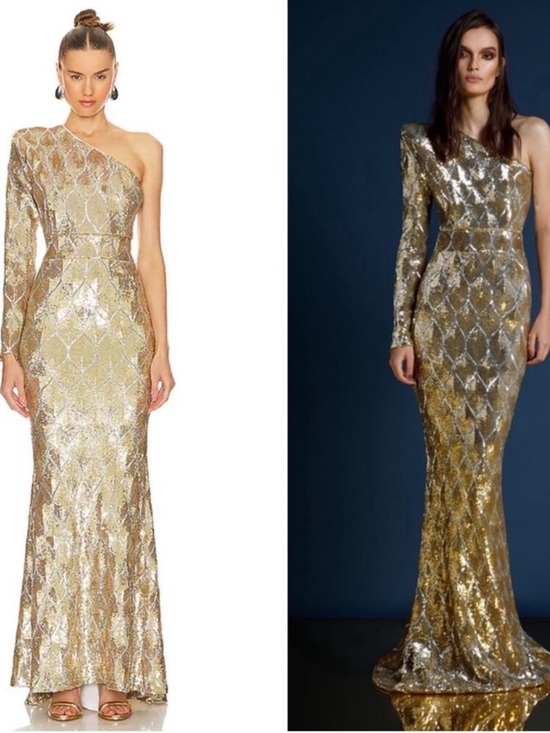 Zhivago Dresses & Skirts - Zhivago Mean Streets Gown Gold Sequins